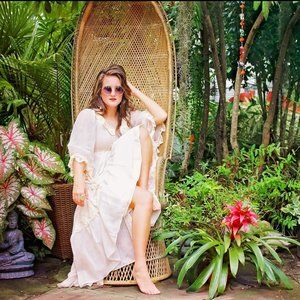 70's Candi Jones Gunne Sax Style Smocked Maxi Dress